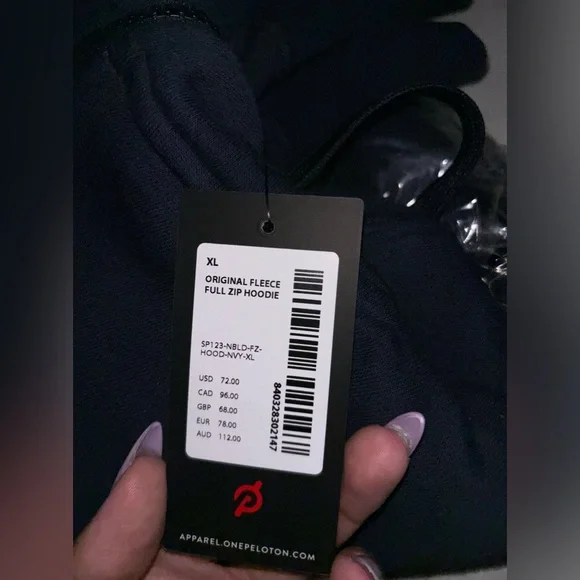 Peloton Unisex Original Fleece Full Zip Hoodie - Picture 10 of 10